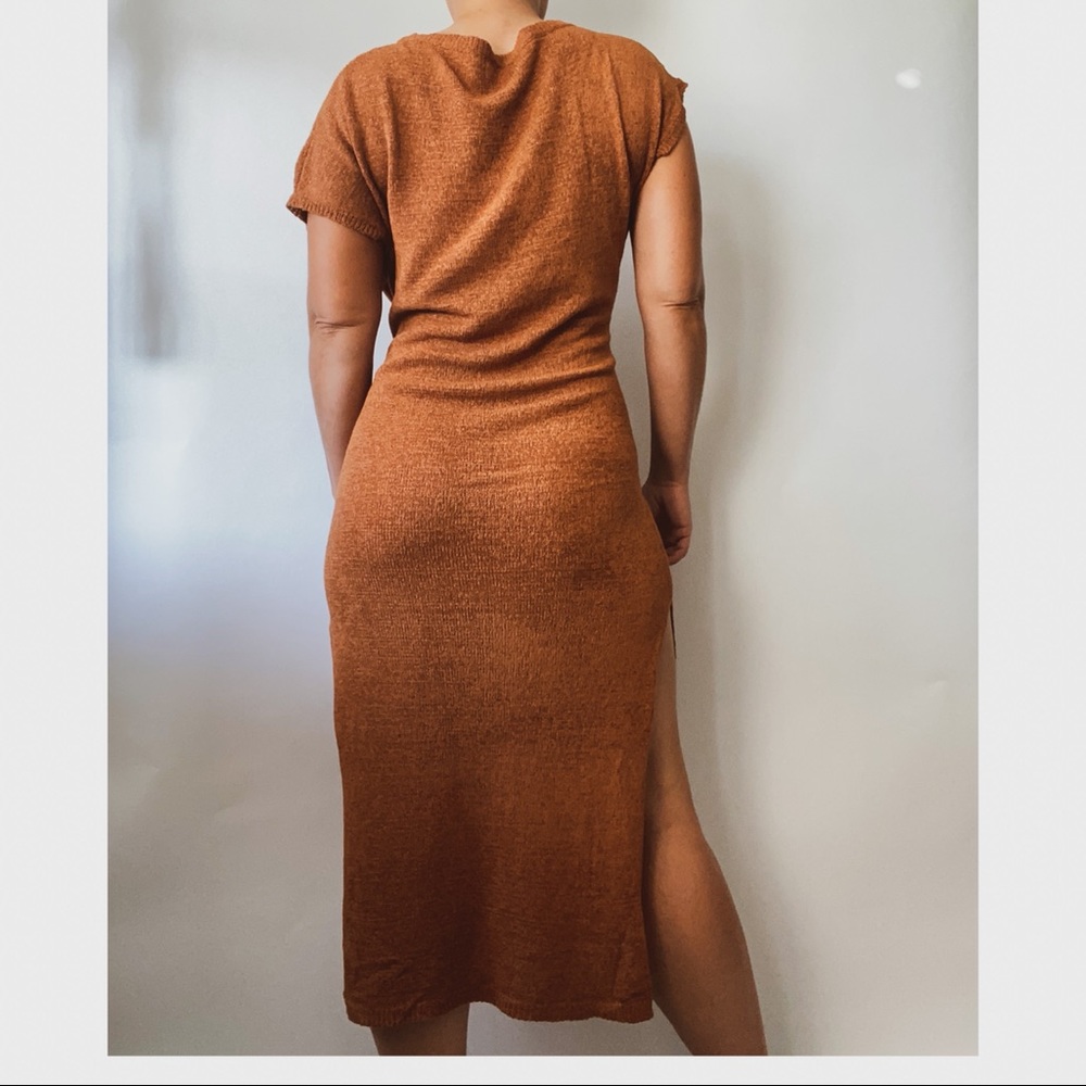 New • Mari •Lightweight Sweater Midi Party Dress - Picture 7 of 11